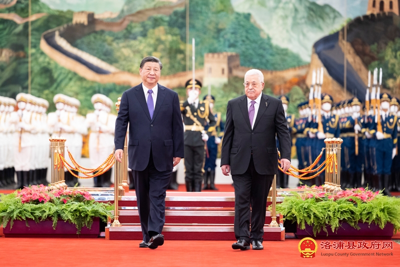 习近平同巴勒斯坦总统阿巴斯举行会谈